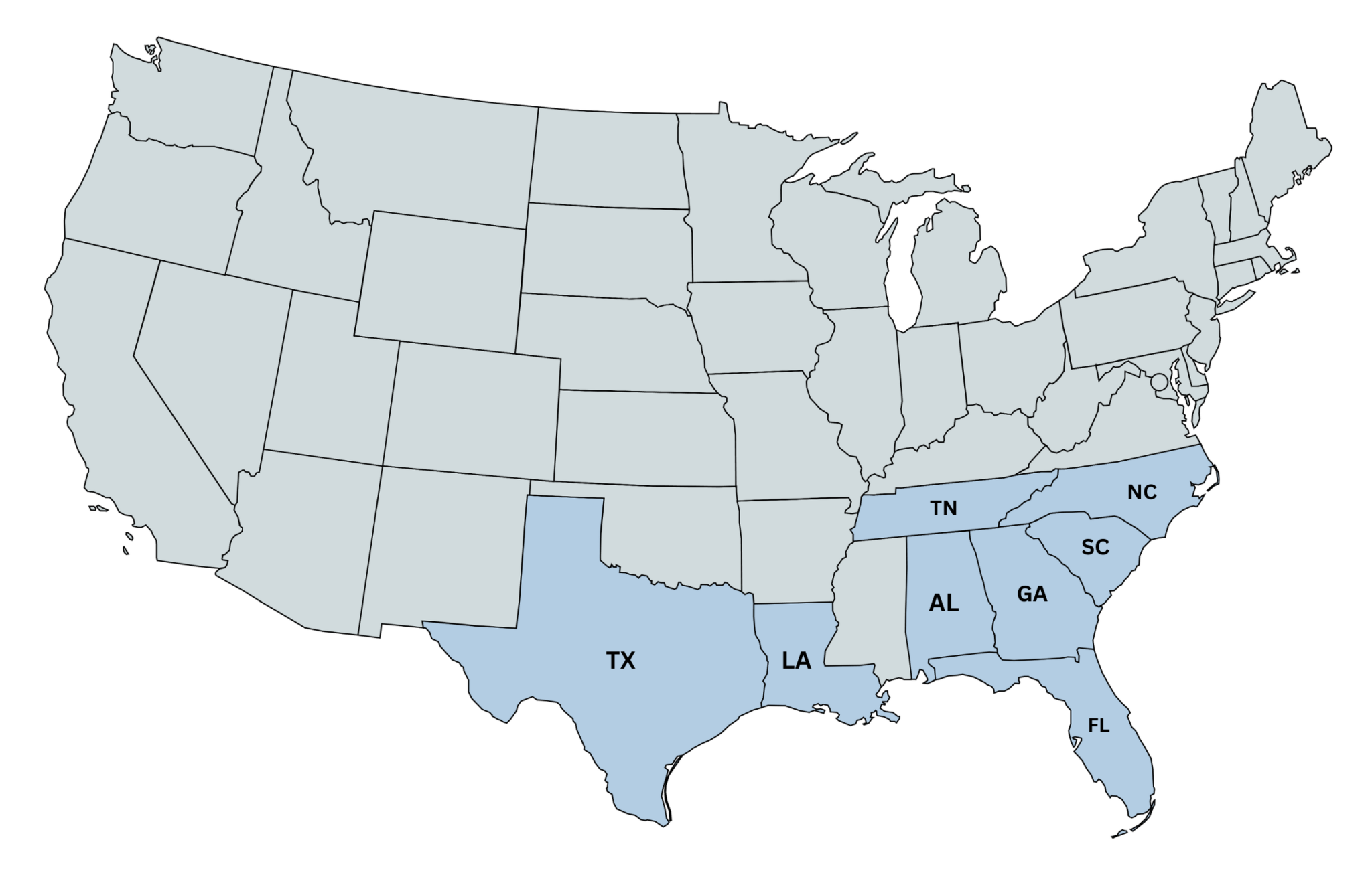 U.S. State Map